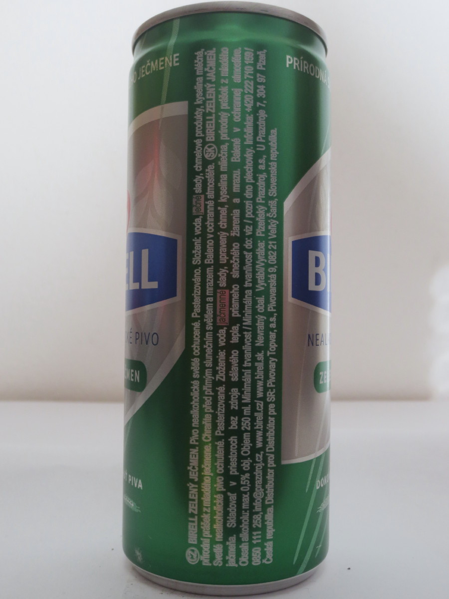 BIRELL NEALKOHOLICKÉ PIVO ZELENÝ JEČMEN (25cl) (B/O)