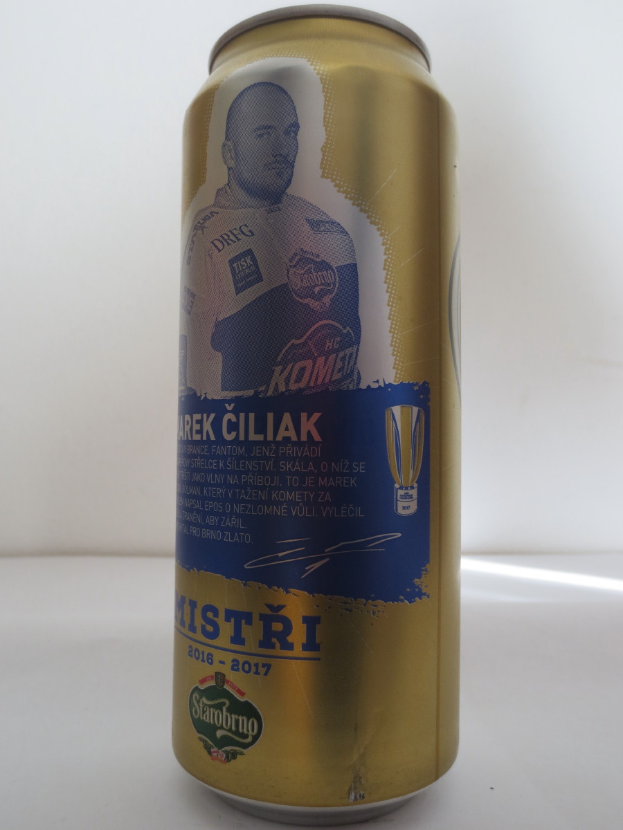 Starobrno MEDIUM Morava MISTŘI 2016-2017 KOMETA - 1 MAREK ČILIAK (50cl) (B/O)