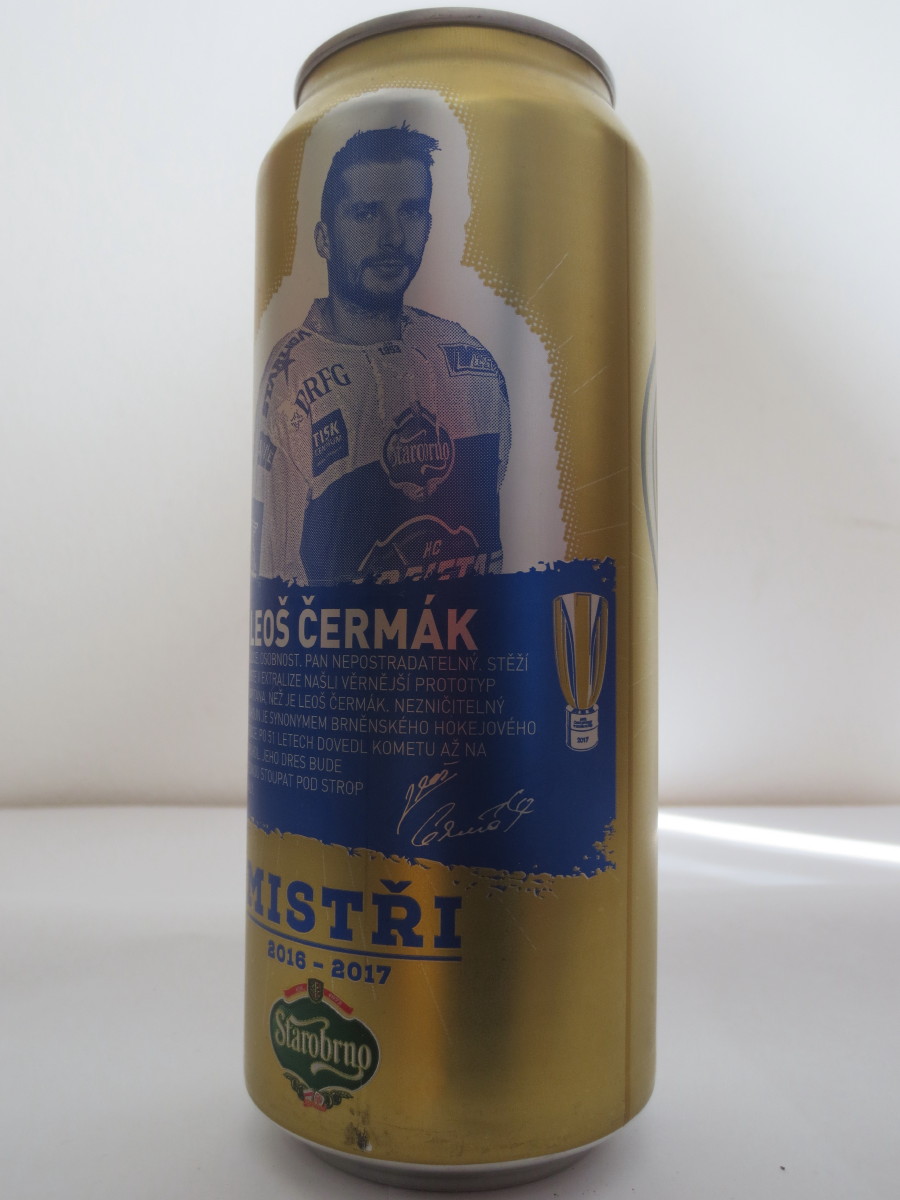 Starobrno MEDIUM Morava MISTŘI 2016-2017 KOMETA - 12 LEOŠ ČERMÁK (50cl) (B/O)