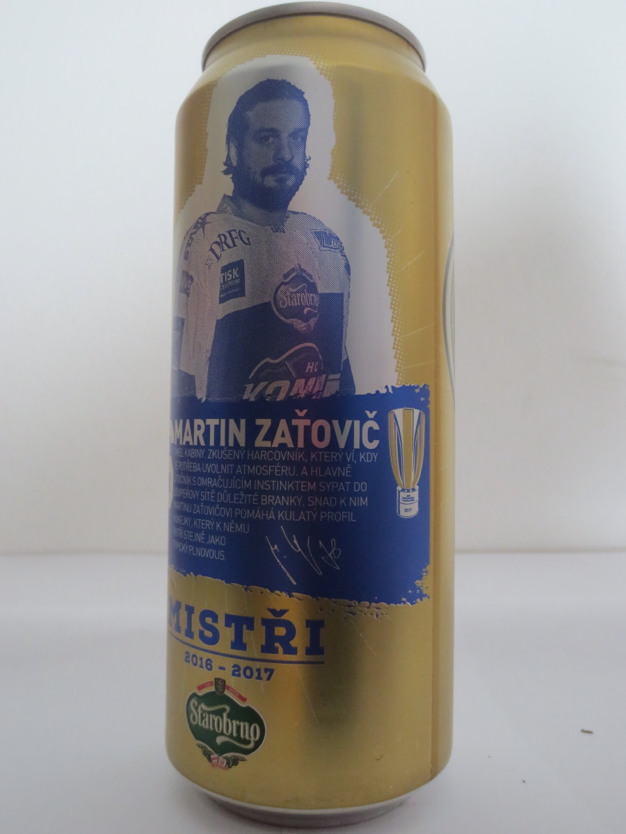 Starobrno MEDIUM Morava MISTŘI 2016-2017 KOMETA - 26 MARTIN ZAŤOVIČ (50cl) (B/O)