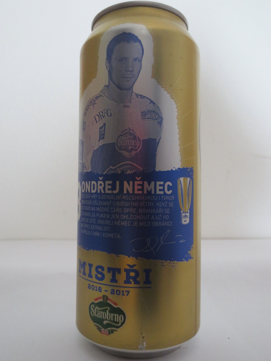 Starobrno MEDIUM Morava MISTŘI 2016-2017 KOMETA - 63 - ONDŘEJ NĚMEC (50cl) (B/O)