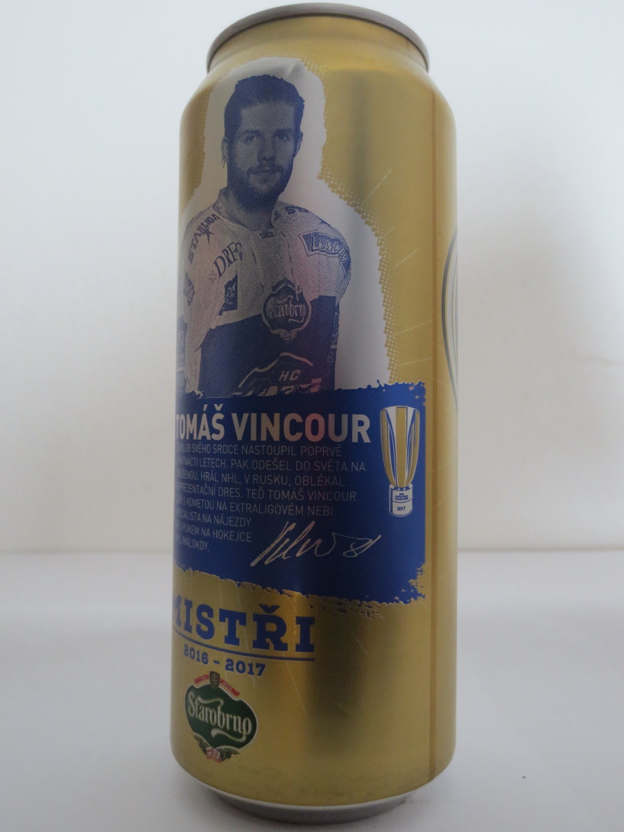 Starobrno MEDIUM Morava MISTŘI 2016-2017 KOMETA - 81 TOMÁŠ VINCOUR (50cl) (B/O)