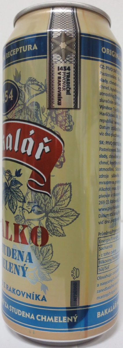 Bakalář NEALKO ZA STUDENA CHMELENÝ (50cl) (B/O) č.2