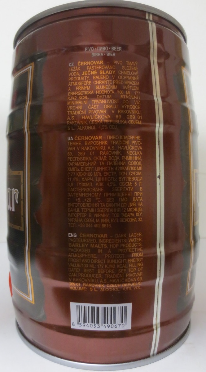 Černovar ČERNÉ ČESKÝ TRADIČNÍ LEŽÁK (5L) č.2