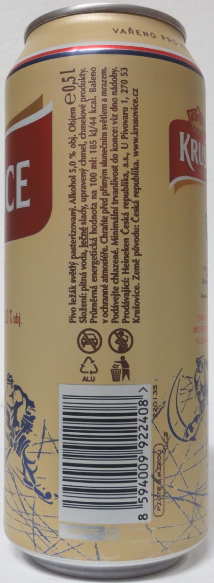  KRUŠOVICE KRÁLOVSKÝ PIVOVAR KRÁLOVSKÁ 12 2018 IIHF (50cl) (B/O)