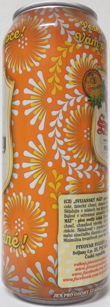 Svijany SVIJANSKÝ MÁZ Nepasterizované Veselé Velikonoce (50cl) (B/O) hnědá