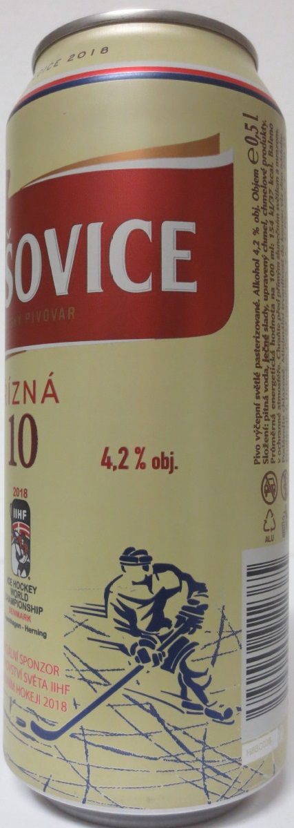 KRUŠOVICE KRÁLOVSKÝ PIVOVAR ŘÍZNÁ 10 2018 IIHF (50cl) (B/O)