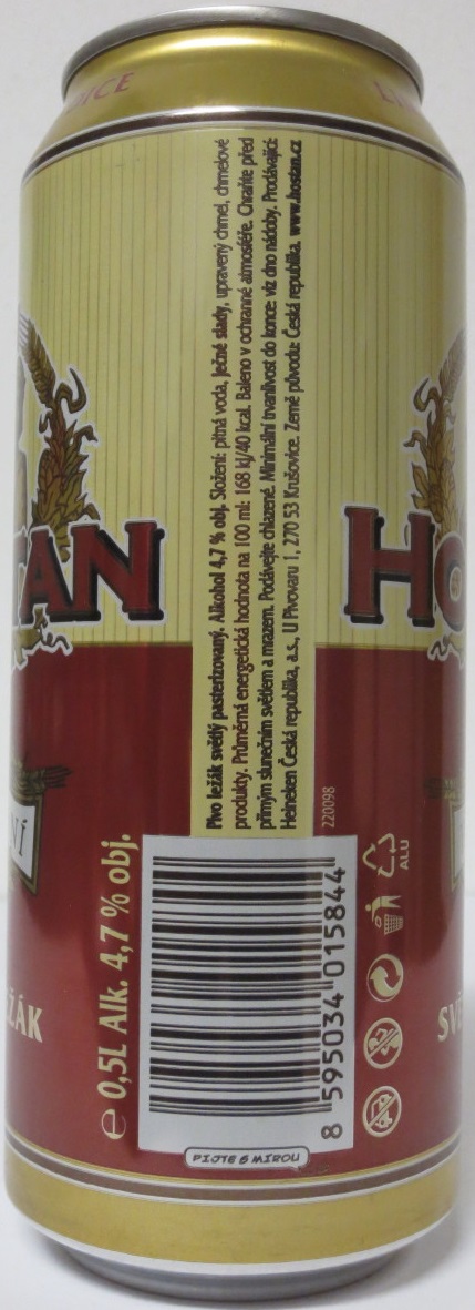 HOSTAN HRADNÍ SVĚTLÝ LEŽÁK (50cl) (B/O) č.1