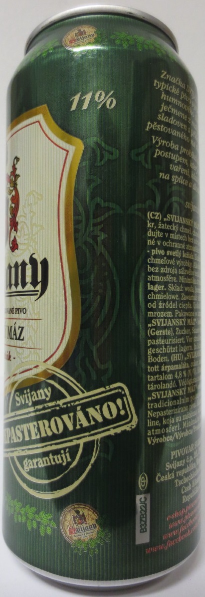 Svijany SVIJANSKÝ MÁZ - Světlý ležák - (50cl) (B/O) č.2