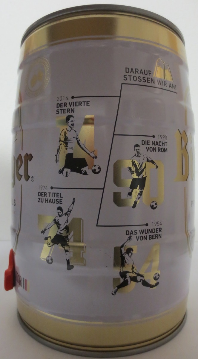 Bitburger PREMIUM PILS EINZIGARTIGER GESCHMACK FUSSBALL EDITION 2018 (5L) Nr.1