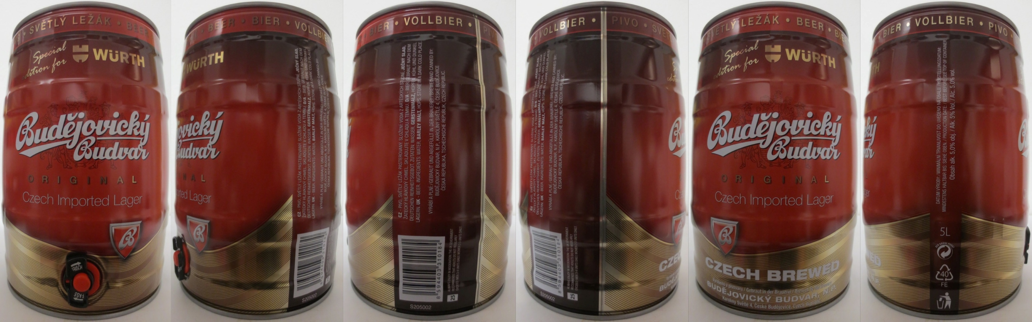 Budějovický Budvar ORIGINAL Czech Import Lager (5L) č.1