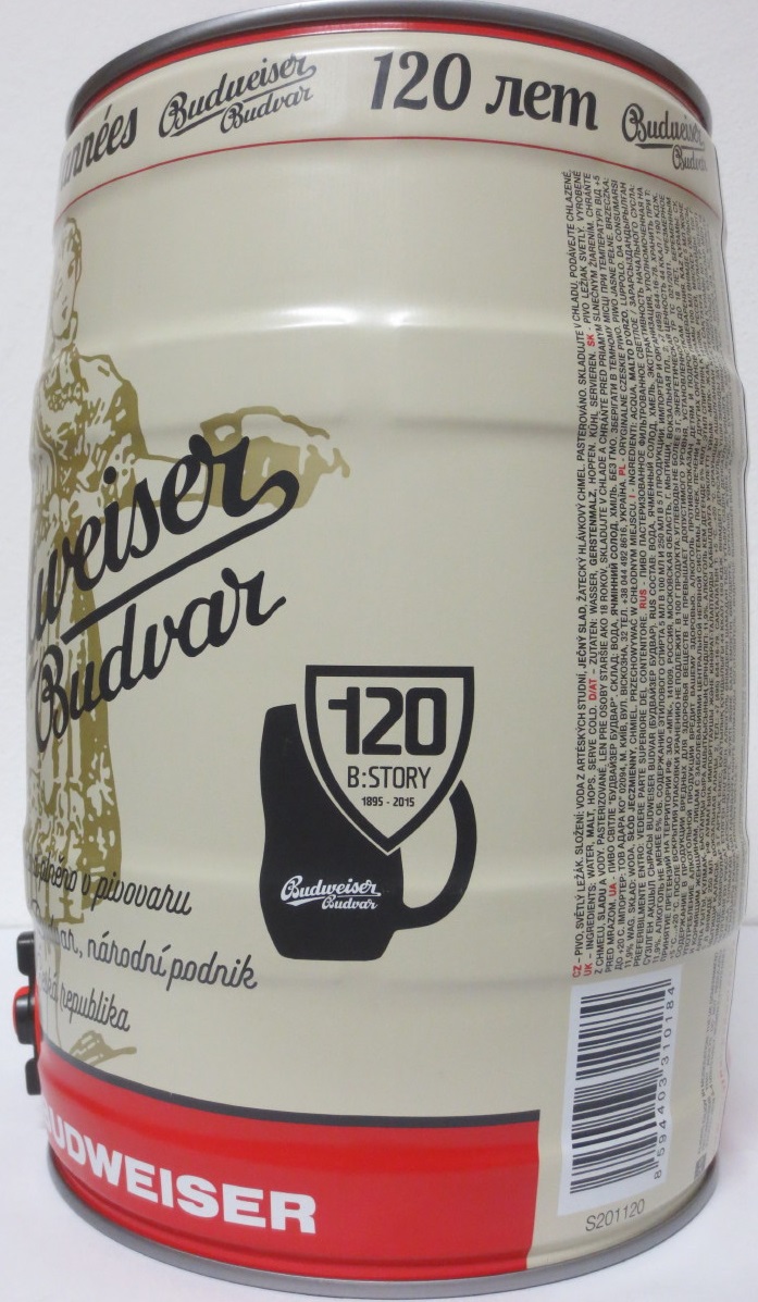 Budweiser Budvar 120 let (5L) č.1