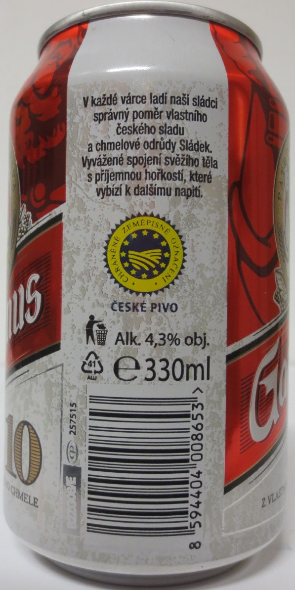 Gambrinus 10 Original č.3 (33cl) (B/O)