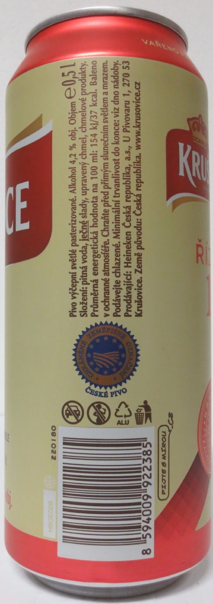 KRUŠOVICE KRÁLOVSKÝ PIVOVAR ŘÍZNÁ 10 (50cl) (B/O)