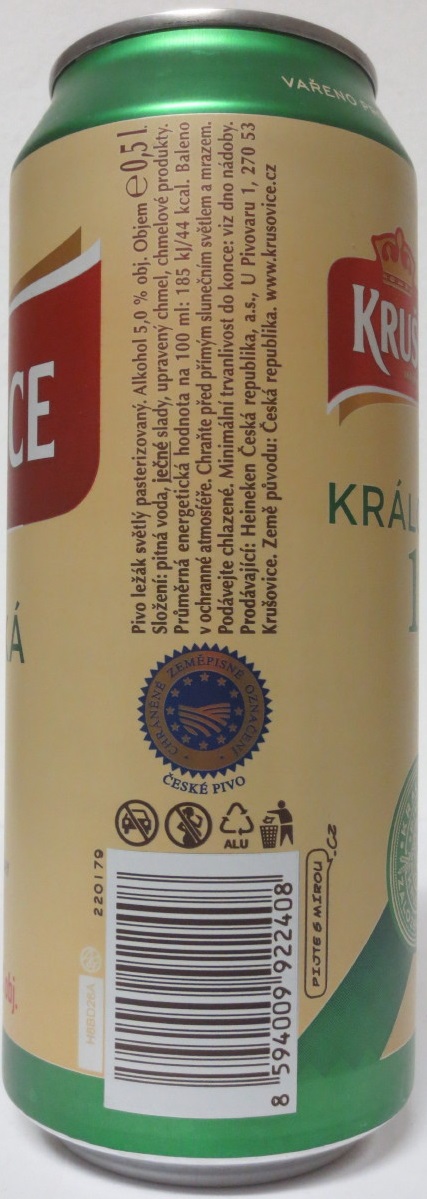 KRUŠOVICE KRÁLOVSKÝ PIVOVAR KRÁLOVSKÁ 12 (50cl) (B/O)