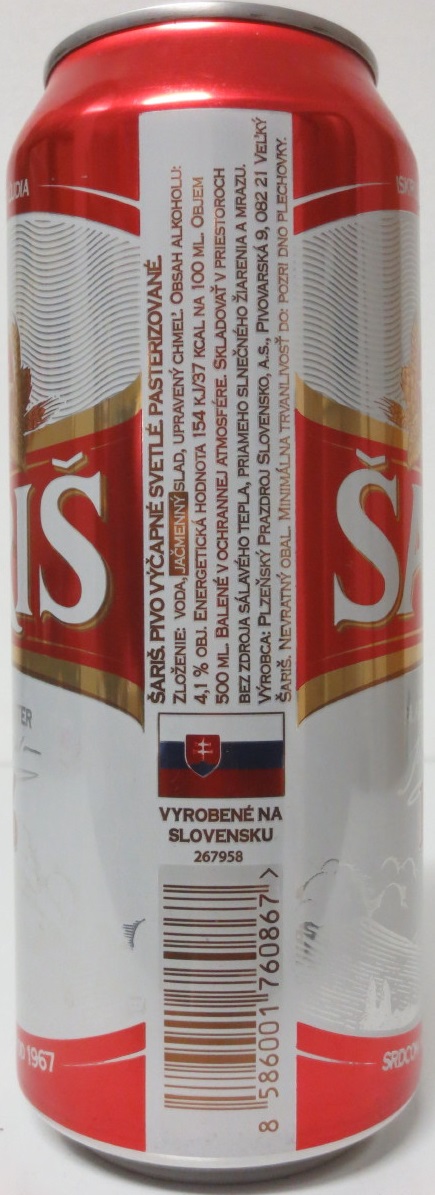 ŠARIŠ 10% (50cl) (B/O) č.2