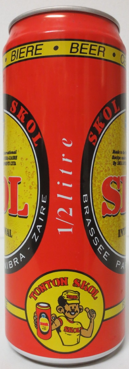 ZAIRE-SKOL INTERNATIONAL BEER (50cl) (AL) (B/O)