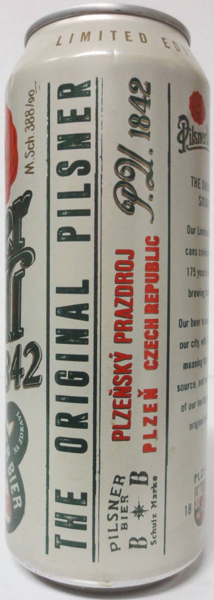 Pilsner Urquell 1842 PLZEŇSKÉ PIVO PILSNER BIER (50cl) (T/O)