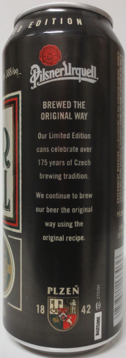 PILSNER URQUELL BREWED IN PLZEŇ CZECH (50cl) (T/O)