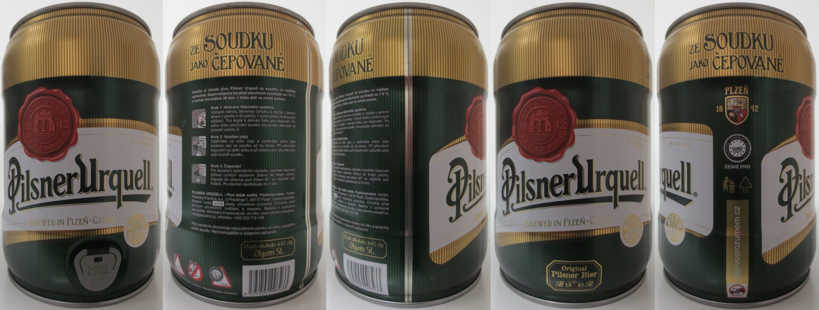 Pilsner Urquell BREWED IN PLZEŇ.CZECH (5L) č.7a