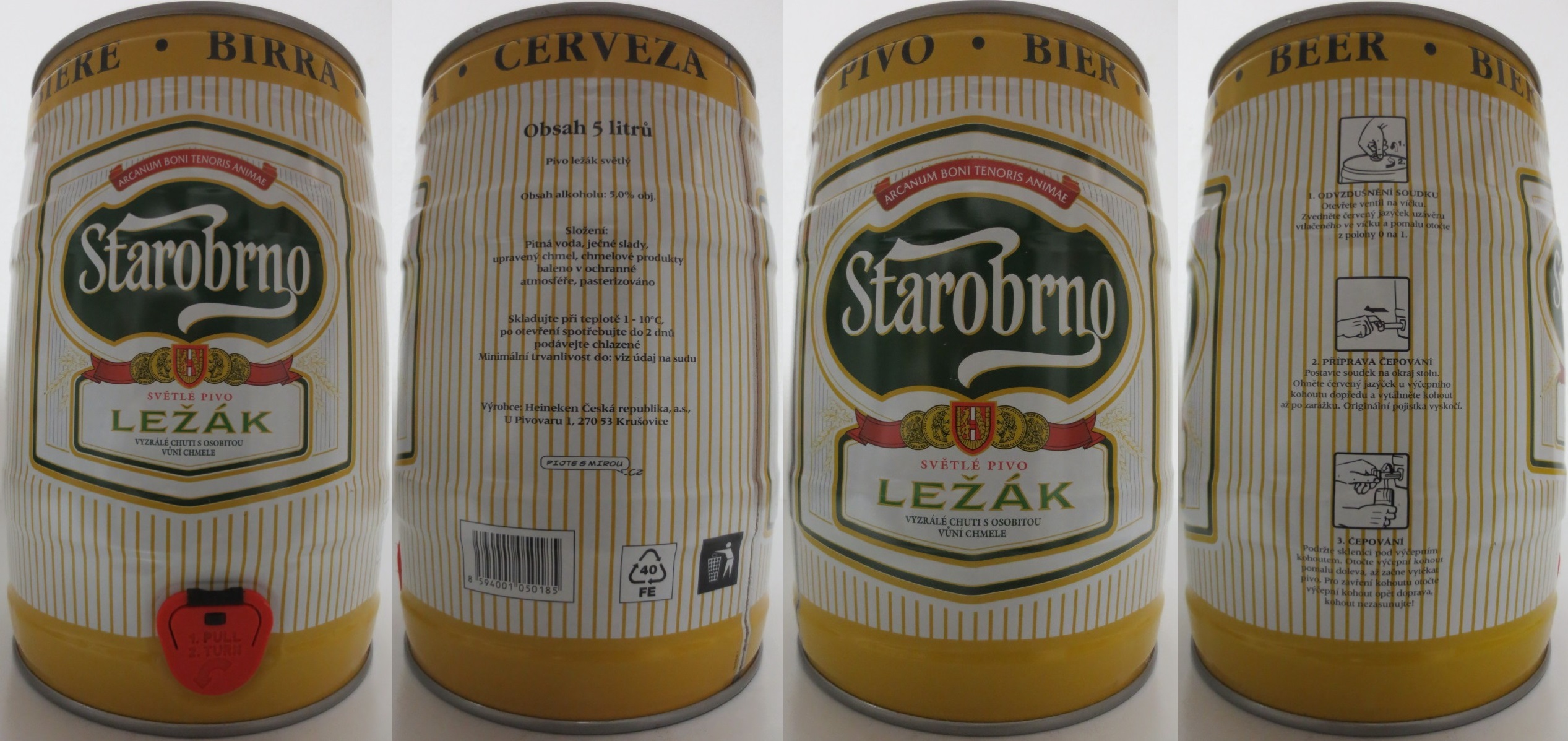 Starobrno SVĚTLÉ PIVO LEŽÁK VYZRÁLÉ CHUTI S OSOBITOU VŮNÍ CHMELE (5L) č.5