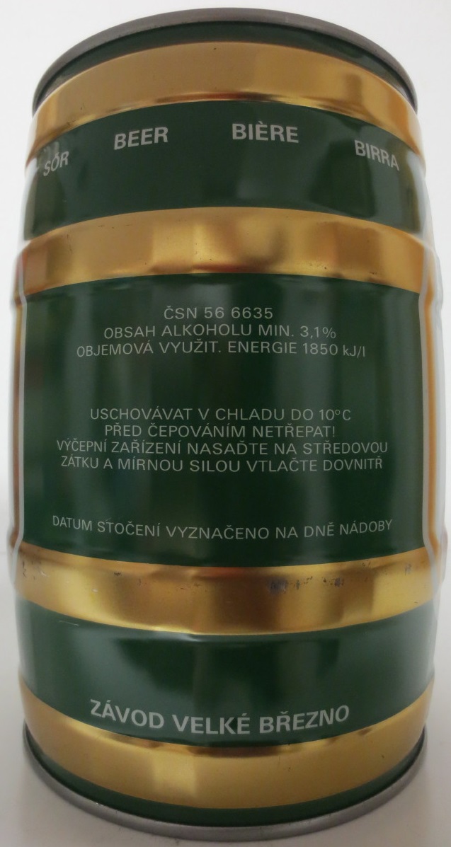 BŘEZŇÁK Pivovar VELKÉ BŘEZNO založen 1753