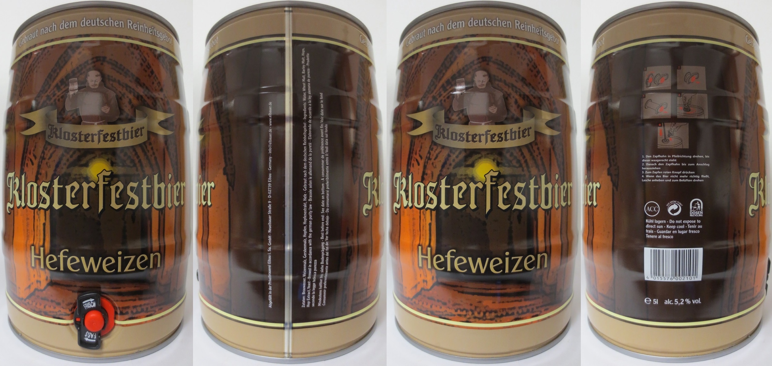 KlosterFestbier Hefeweizen (5L) Nr.1