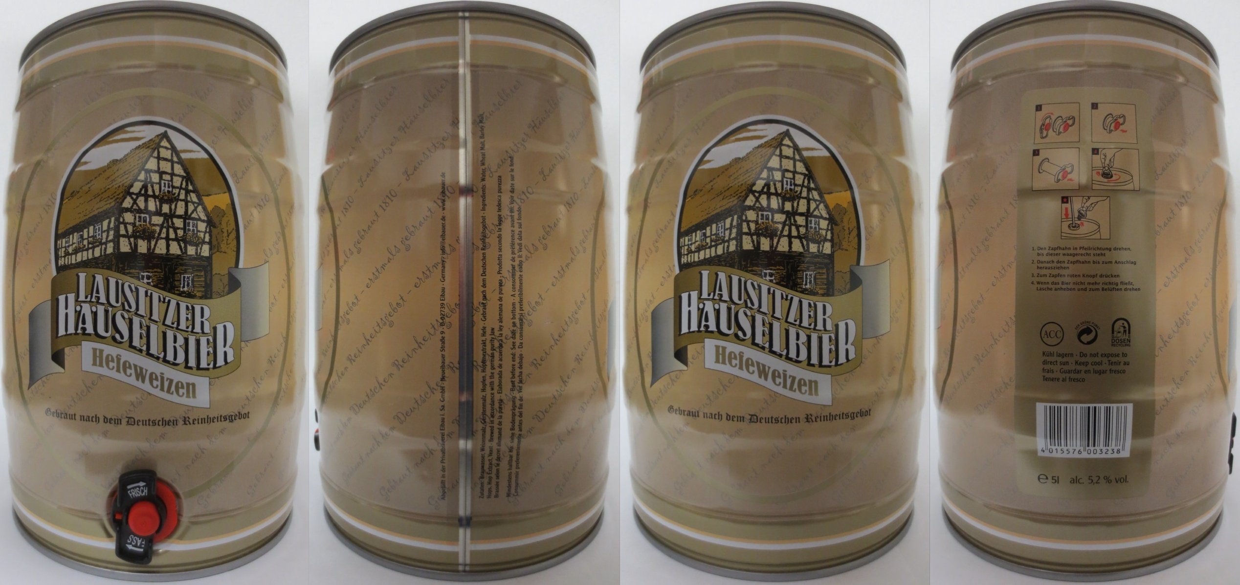 LAUSITZER HÄUSELBIER Hefeweizen (5L) Nr.1