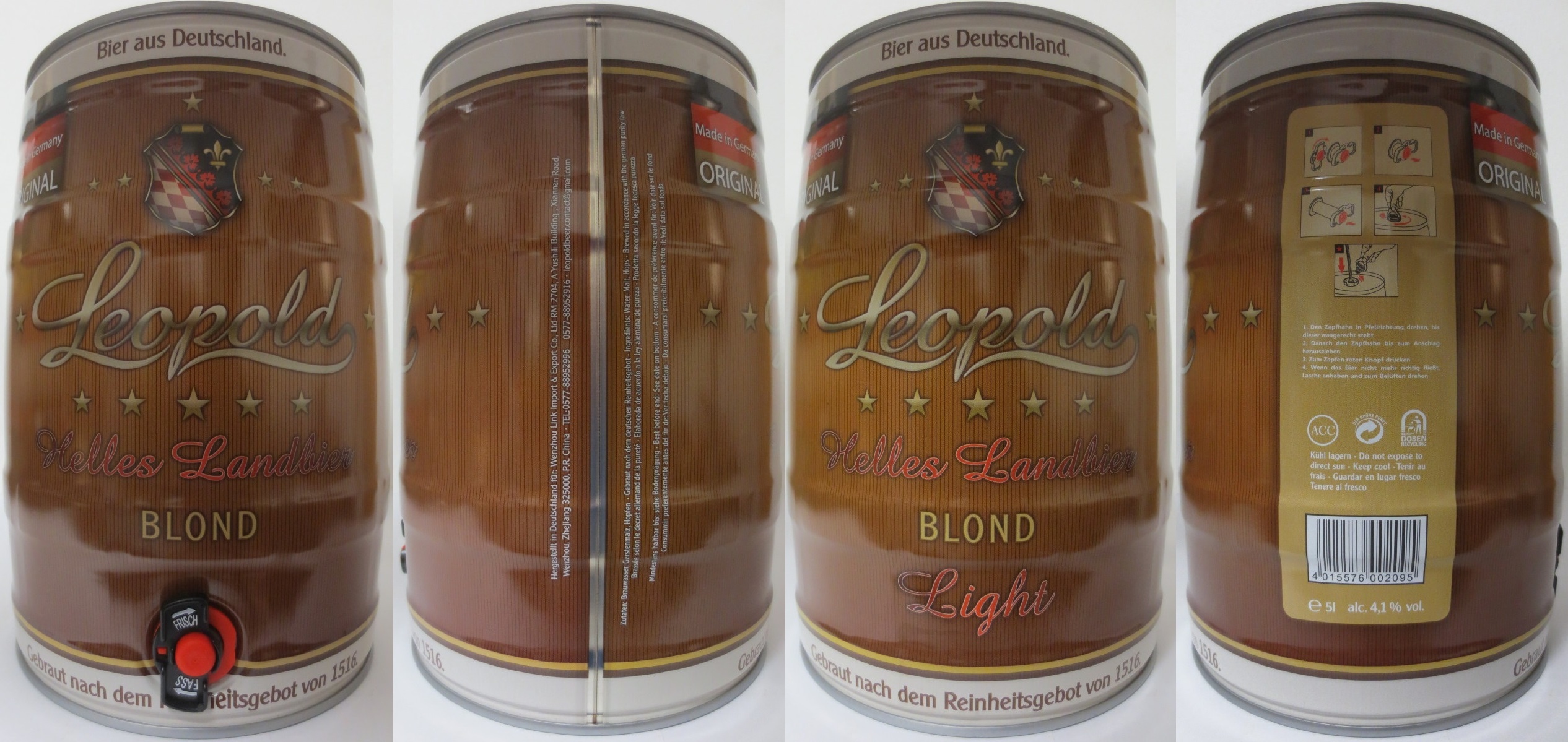 Leopold Helles Landbier BLOND (5L) Nr.1
