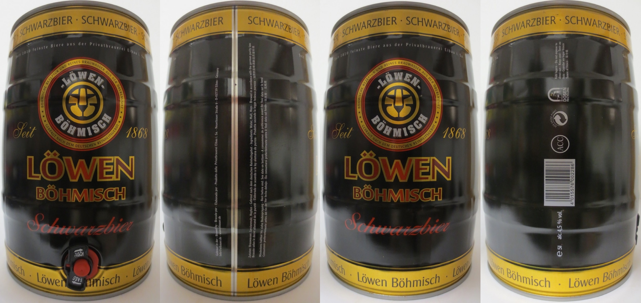 LÖWEN BÖHMISCH Schwarzbier (5L) Nr.2