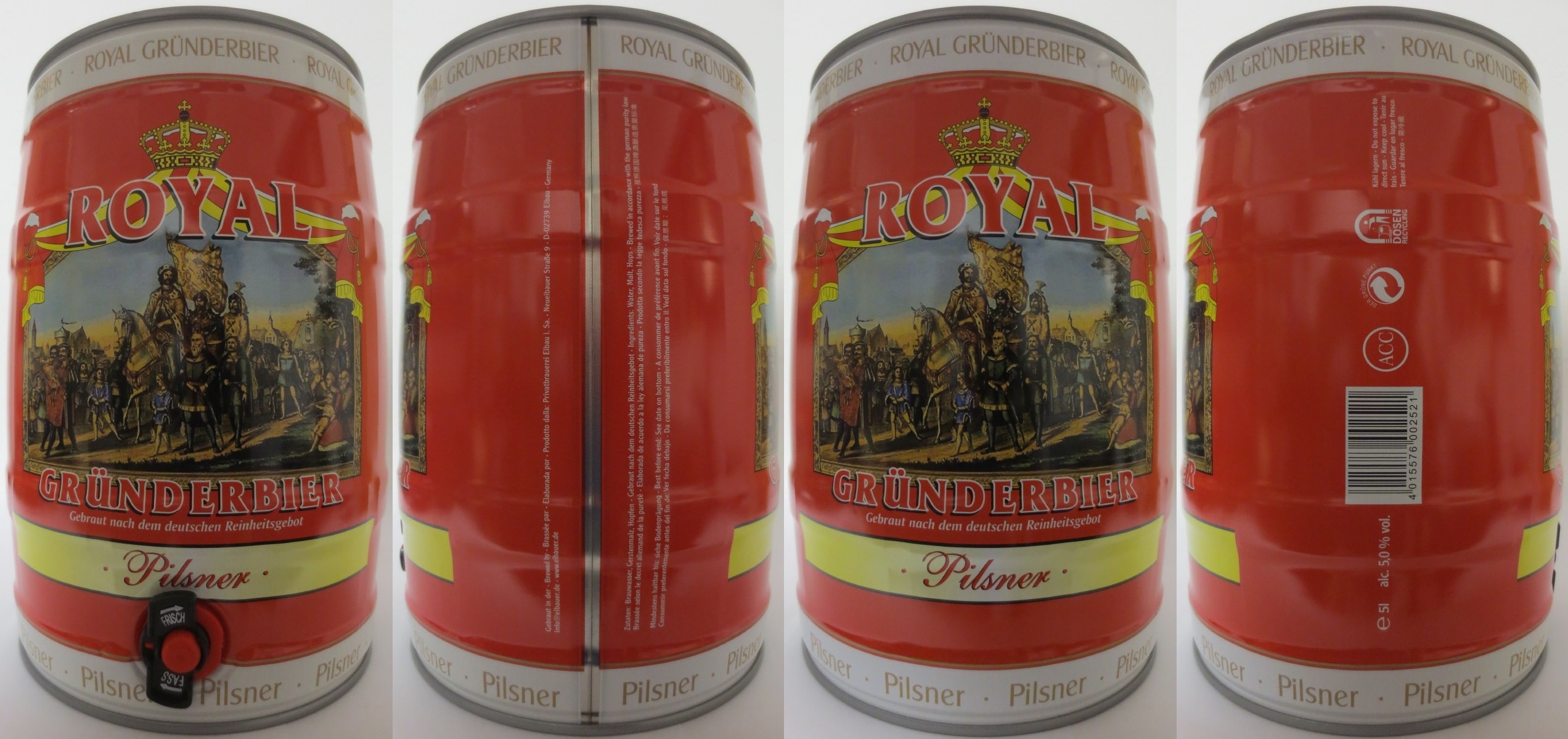 ROYAL GRÜNDERBIER Pilsner (5L) Nr.1