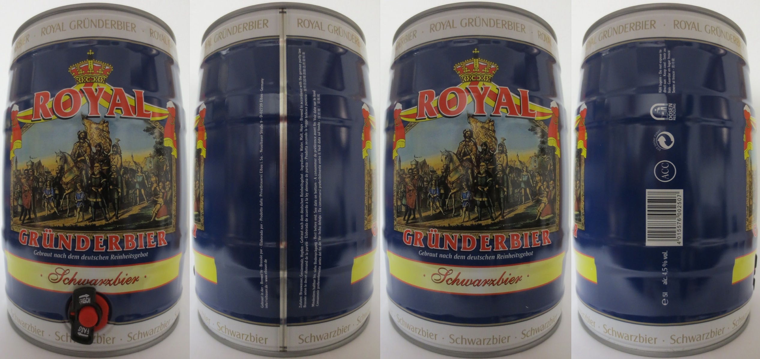 ROYAL GRÜNDERBIER Schwarzbier (5L) Nr.1