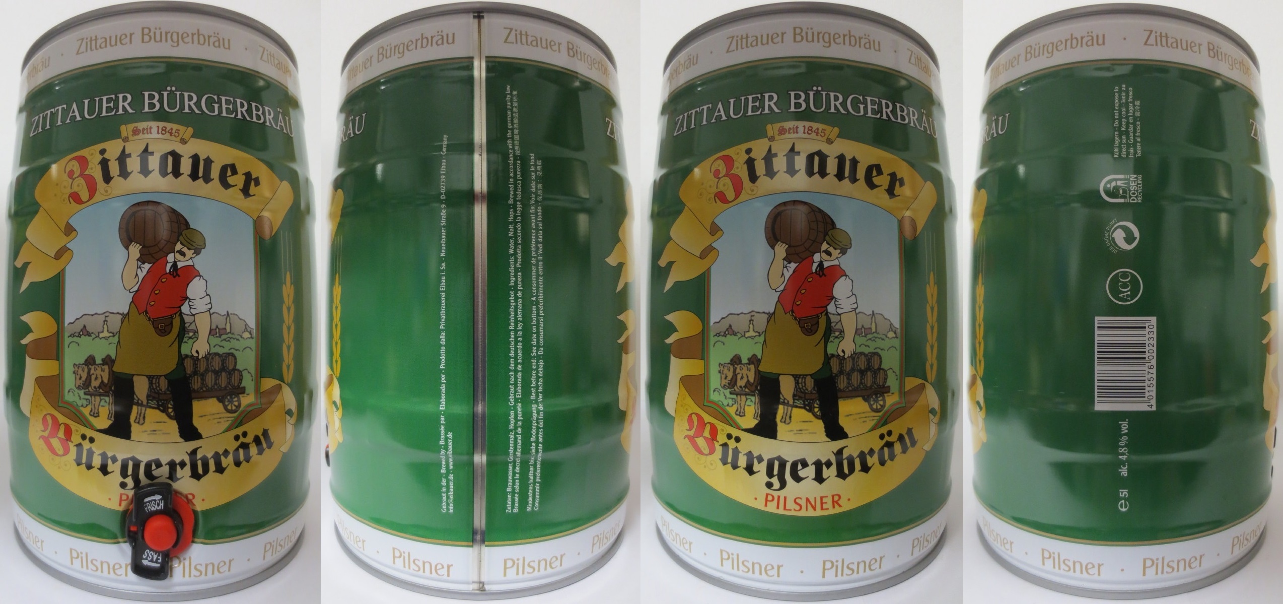 ZITTAUER BÜRGERBRÄU Zittauer Bürgebräu PILSNER (5L) Nr.1