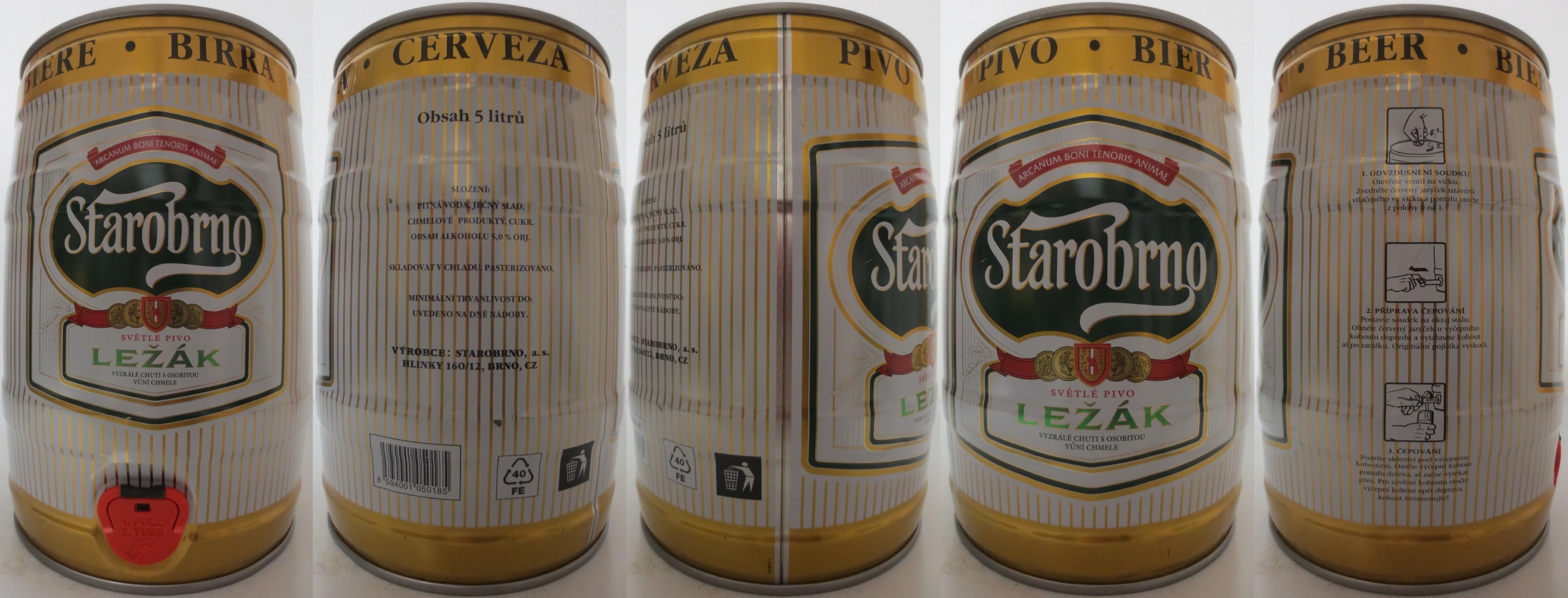 Starobrno SVĚTLÉ PIVO LEŽÁK VYZRÁLÉ CHUTI S OSOBITOU VŮNÍ CHMELE (5L) č.3