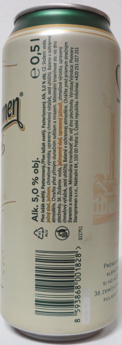 Staropramen Exportní Ležák 150 (50cl) (B/O)