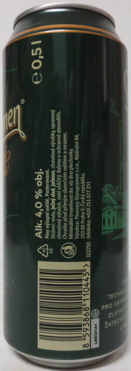 Staropramen Legendární Smíchov 150 (50cl) (B/O)