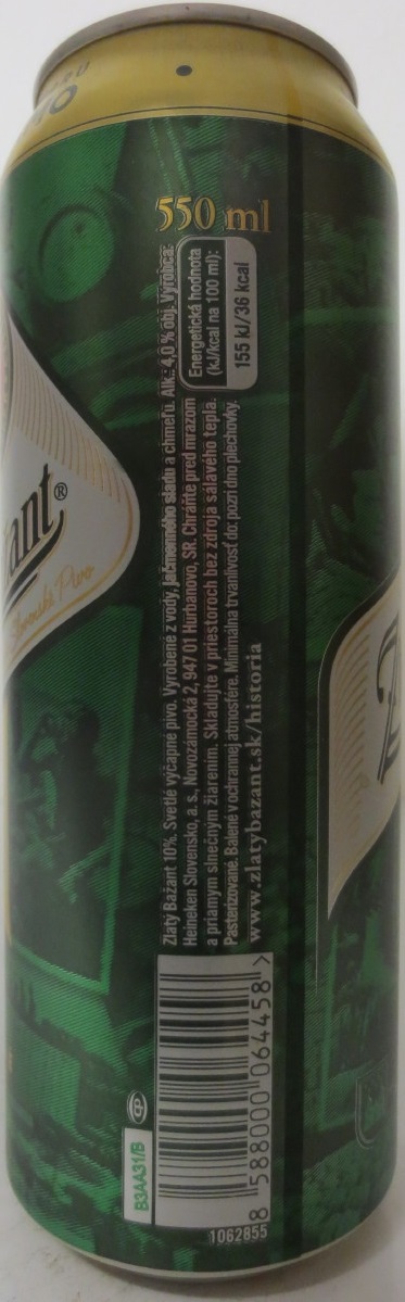 Zlatý Bažant 50 rokov pivovar 10% SVETLÉ (55cl) (B/O)