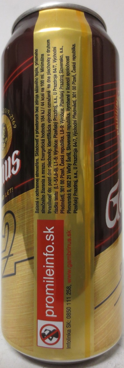 150 Gambrinus PLNÁ 12 (SK) (50cl) (B/O) č.1