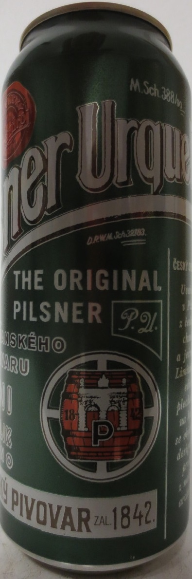 Pilsner Urquell MĚŠŤANSKÉHO PIVOVARU V PLZNI (50cl) (B/O)