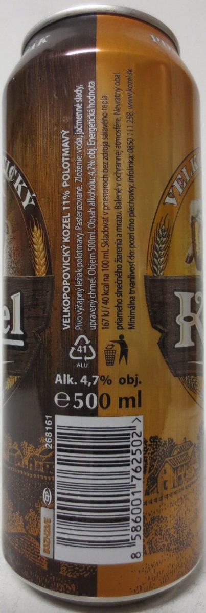 VELKOPOVICKÝ Kozel 1874 POLOTMAVÝ 11% (SK) (50cl) (B/O) č.2