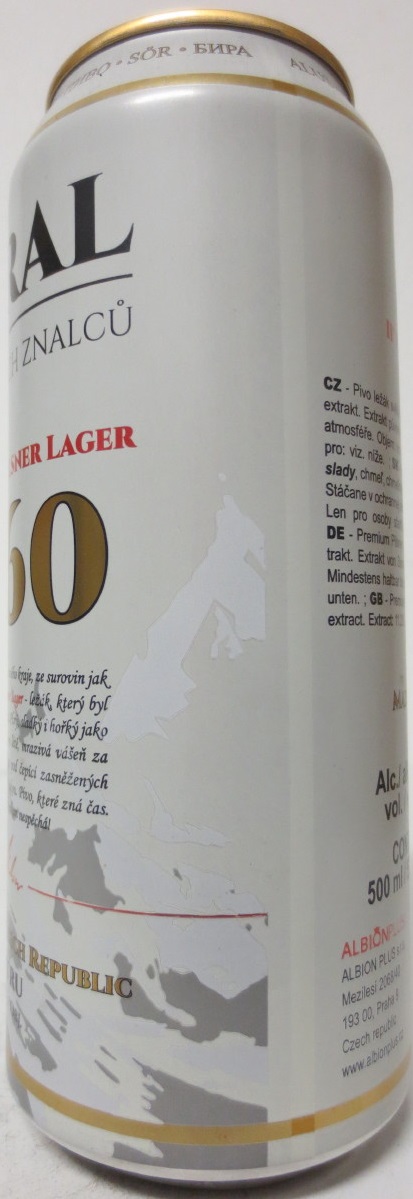 HORAL VOLBA PIVNÍCH ZNALCŮ 11% PREMIUM PILSNER LAGER 1860 (50cl) (B/O) č.1