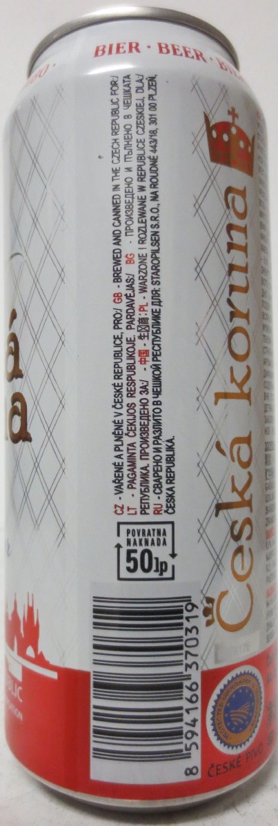 Česká koruna ORIGINAL CZECH Pilsner (50cl) (B/O) č.1