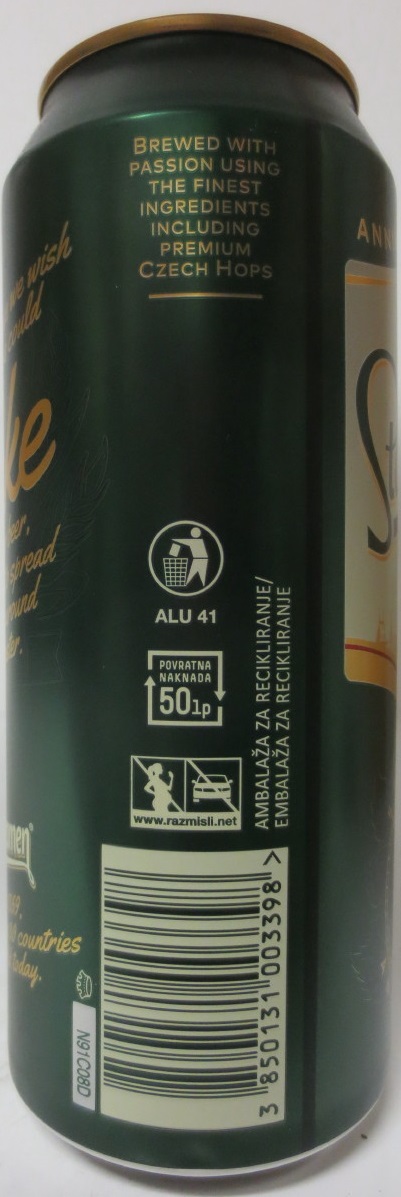 Staropramen EST. IN PRAGUE ANNIVERSARY EDITION 150 Make (50cl) (B/O) č.1/4