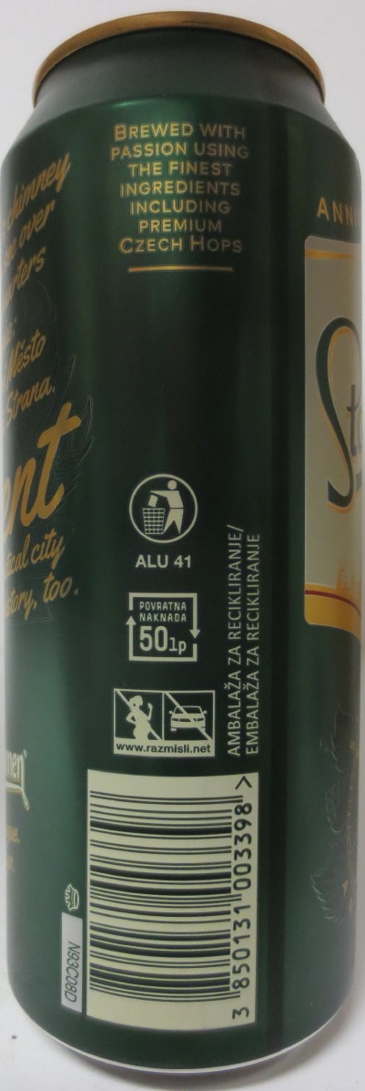 Staropramen EST. IN PRAGUE ANNIVERSARY EDITION 150 moment (50cl) (B/O) č.3/4