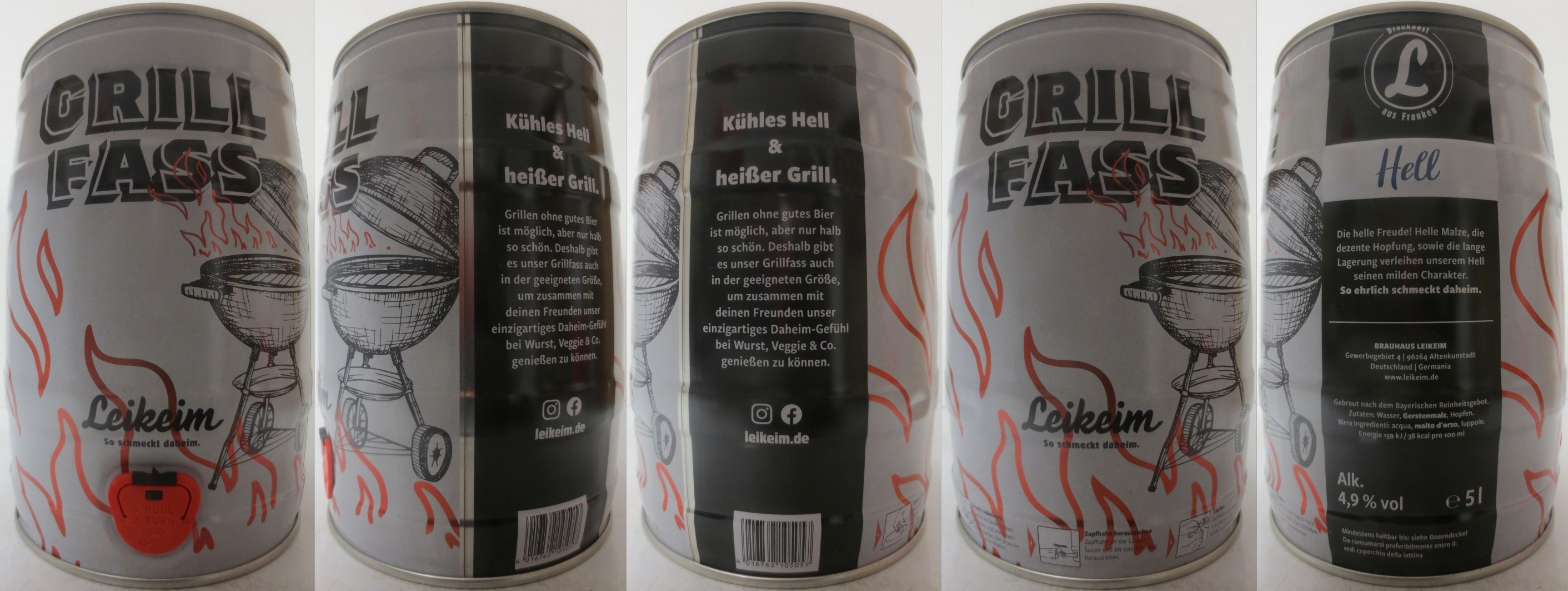 Leikeim so schmeckt daheim. GRILL FASS (5L) Nr.1