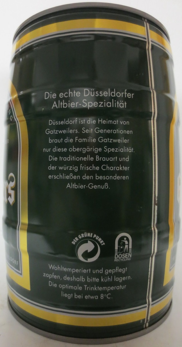 Gatzweilers Die echte Düsseldorfer Altbier-Spezialität (5L) Nr.2 