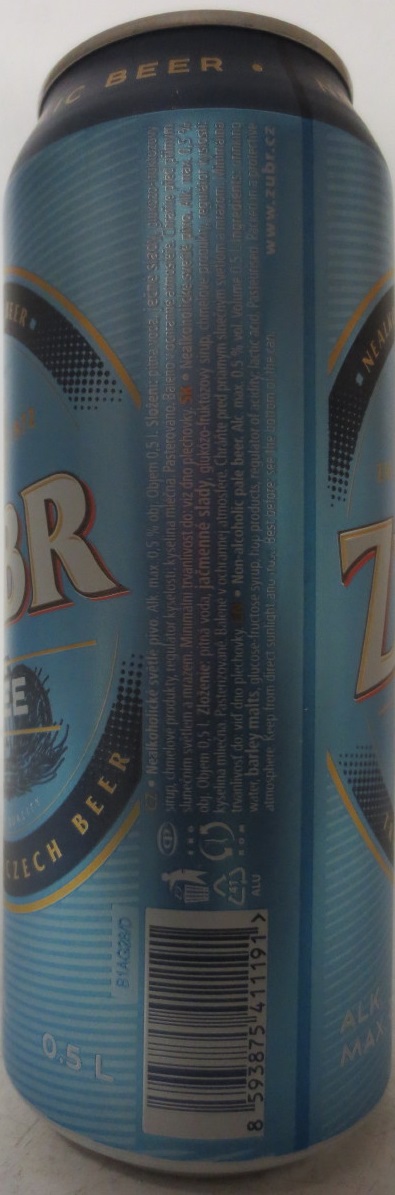 ZUBR FREE PREMIUM QUALITY (50cl) (B/O) č.2