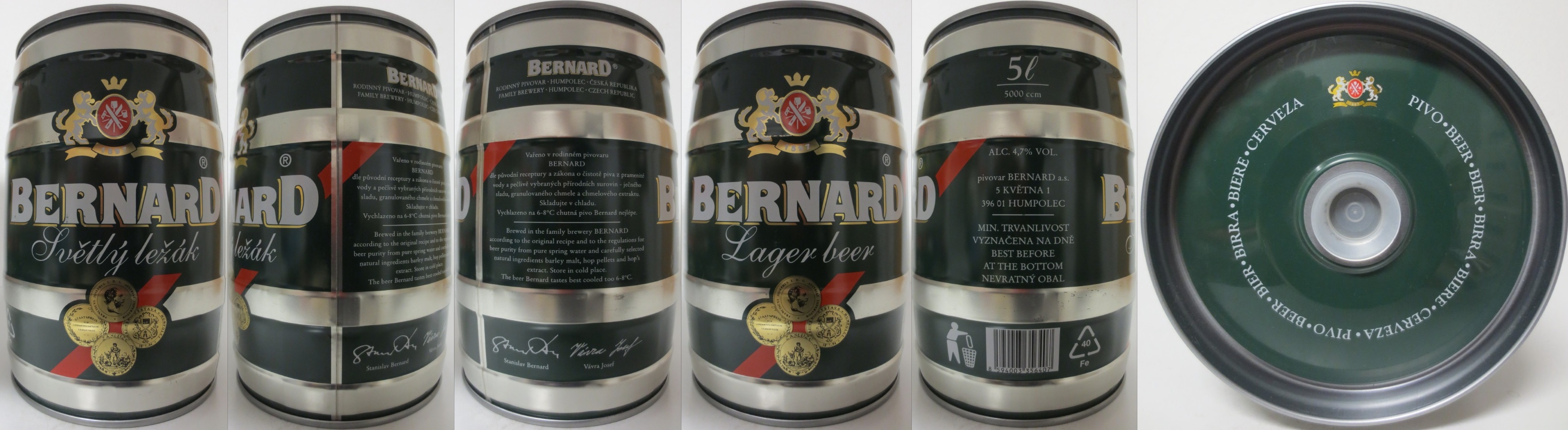 BERNARD Světlý ležák (5L) č.2a 