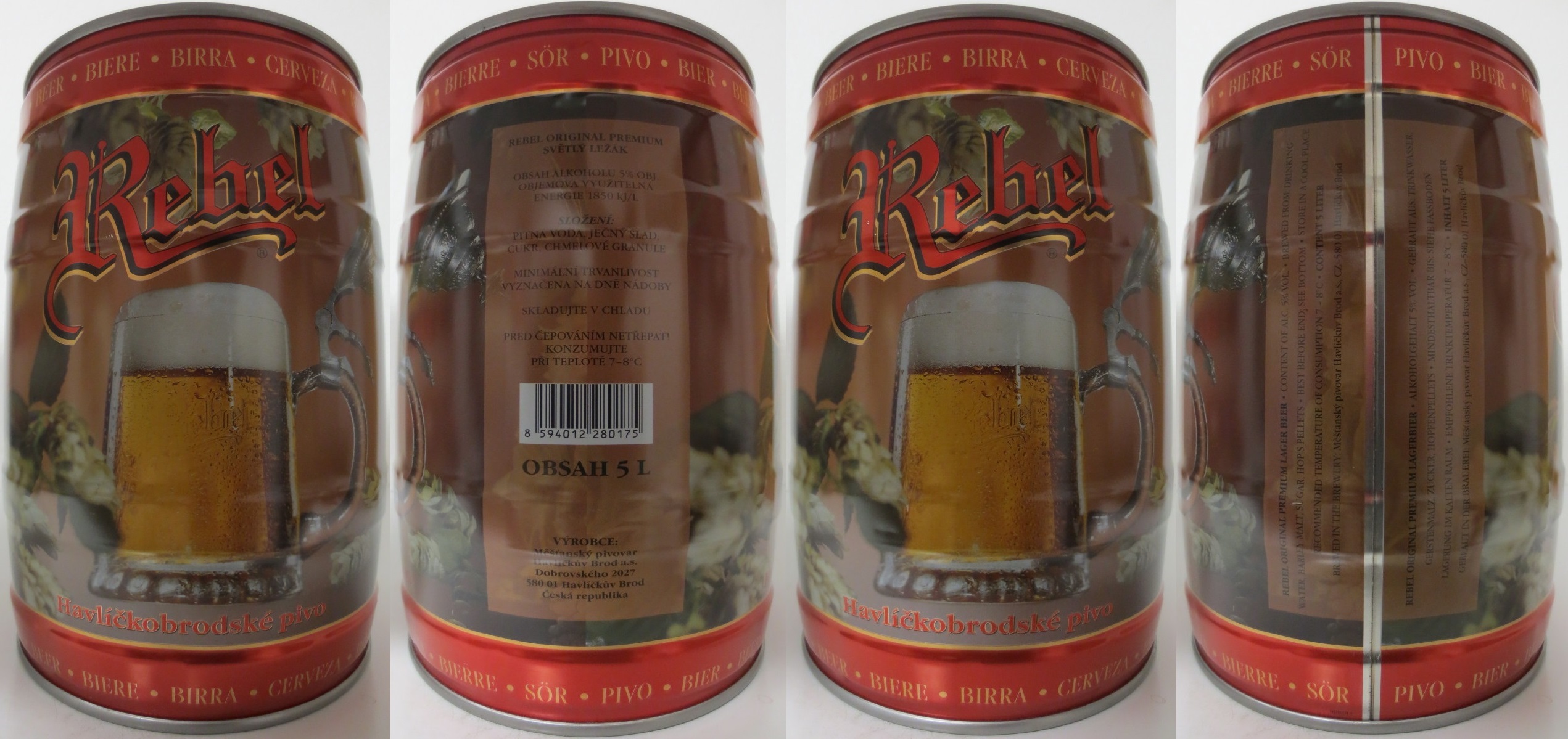 Rebel Havlíčkobrodské pivo (5L) č.1