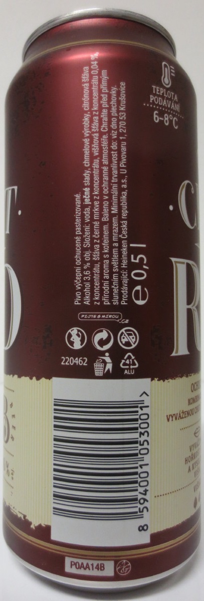 Starobrno CRAFT BEER RED (50cl) (B/O)